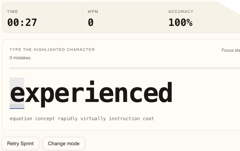 Typify screenshot